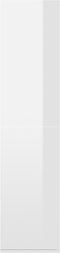 vidaXL - Boekenkast/dressoir - 66x30x130 - cm - bewerkt - hout - hoogglans - wit
