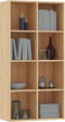 vidaXL - Boekenkast/dressoir - 66x30x130 - cm - bewerkt - hout - sonoma - eikenkleur