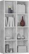 vidaXL - Boekenkast/dressoir - 66x30x130 - cm - bewerkt - hout - betongrijs