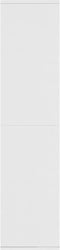 vidaXL - Boekenkast/dressoir - 66x30x130 - cm - bewerkt - hout - wit