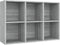 vidaXL - Boekenkast/dressoir - 66x30x98 - cm - bewerkt - hout - grijs - sonoma - eiken