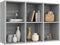 vidaXL - Boekenkast/dressoir - 66x30x98 - cm - bewerkt - hout - grijs - sonoma - eiken