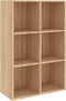 vidaXL - Boekenkast/dressoir - 66x30x98 - cm - bewerkt - hout - sonoma - eikenkleur