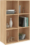 vidaXL - Boekenkast/dressoir - 66x30x98 - cm - bewerkt - hout - sonoma - eikenkleur