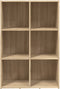 vidaXL - Boekenkast/dressoir - 66x30x98 - cm - bewerkt - hout - sonoma - eikenkleur