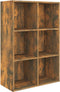 vidaXL - Boekenkast/dressoir - 66x30x98 - cm - bewerkt - hout - gerookt - eikenkleur