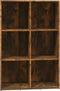 vidaXL - Boekenkast/dressoir - 66x30x98 - cm - bewerkt - hout - gerookt - eikenkleur