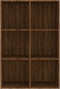 vidaXL - Boekenkast/dressoir - 66x30x98 - cm - bewerkt - hout - gerookt - eikenkleur