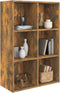 vidaXL - Boekenkast/dressoir - 66x30x98 - cm - bewerkt - hout - gerookt - eikenkleur