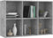vidaXL - Boekenkast/dressoir - 66x30x98 - cm - bewerkt - hout - betongrijs