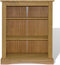 vidaXL - Boekenkast - grenenhout - met - 3 - planken - Corona-stijl - 80x29x100 - cm