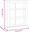 vidaXL - Boekenkast - grenenhout - met - 3 - planken - Corona-stijl - 80x29x100 - cm