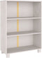 vidaXL - Boekenkast - HAMAR - 85x35x112 - cm - massief - grenenhout - wit
