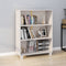 vidaXL - Boekenkast - HAMAR - 85x35x112 - cm - massief - grenenhout - wit