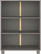 vidaXL - Boekenkast - HAMAR - 85x35x112 - cm - massief - grenenhout - lichtgrijs
