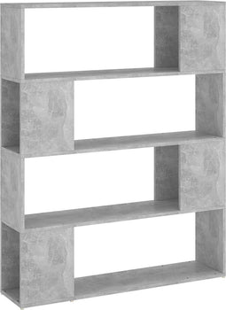 vidaXL - Boekenkast/kamerscherm - 100x24x124 - cm - betongrijs