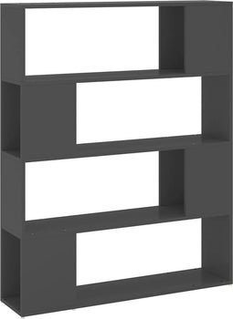 vidaXL - Boekenkast/kamerscherm - 100x24x124 - cm - grijs