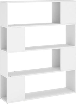 vidaXL - Boekenkast/kamerscherm - 100x24x124 - cm - wit