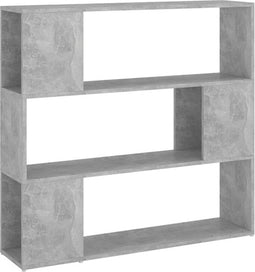 vidaXL - Boekenkast/kamerscherm - 100x24x94 - cm - betongrijs