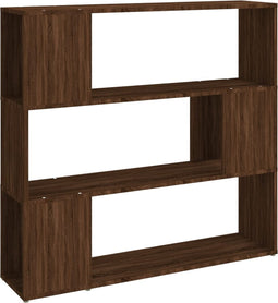 vidaXL - Boekenkast/kamerscherm - 100x24x94 - cm - bruin - eikenkleur