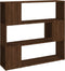 vidaXL - Boekenkast/kamerscherm - 100x24x94 - cm - bruin - eikenkleur