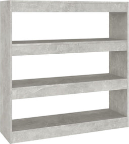 vidaXL - Boekenkast/kamerscherm - 100x30x103 - cm - betongrijs