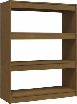 vidaXL - Boekenkast/kamerscherm - 100x30x103 - cm - grenenhout - honingbruin