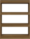 vidaXL - Boekenkast/kamerscherm - 100x30x103 - cm - grenenhout - honingbruin