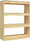 vidaXL - Boekenkast - / - kamerscherm - 100x30x103 - cm - massief - grenenhout