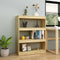 vidaXL - Boekenkast - / - kamerscherm - 100x30x103 - cm - massief - grenenhout