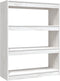 vidaXL - Boekenkast/kamerscherm - 100x30x103 - cm - massief - grenenhout - wit