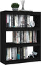 vidaXL - Boekenkast/kamerscherm - 100x30x103 - cm - massief - grenenhout - zwart