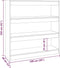 vidaXL - Boekenkast/kamerscherm - 100x30x103 - cm - wit