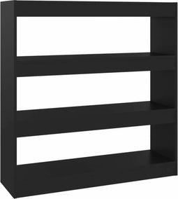vidaXL - Boekenkast/kamerscherm - 100x30x103 - cm - zwart