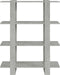 vidaXL - Boekenkast/kamerscherm - 100x30x123,5 - cm - betongrijs