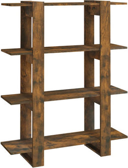 vidaXL - Boekenkast/kamerscherm - 100x30x123,5 - cm - gerookt - eikenkleurig