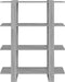 vidaXL - Boekenkast/kamerscherm - 100x30x123,5 - cm - grijs - sonoma - eiken