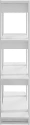 vidaXL - Boekenkast/kamerscherm - 100x30x123,5 - cm - hoogglans - wit