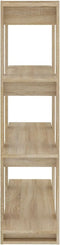 vidaXL - Boekenkast/kamerscherm - 100x30x123,5 - cm - sonoma - eikenkleurig