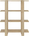 vidaXL - Boekenkast/kamerscherm - 100x30x123,5 - cm - sonoma - eikenkleurig