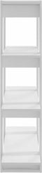 vidaXL - Boekenkast/kamerscherm - 100x30x123,5 - cm - wit