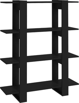 vidaXL - Boekenkast/kamerscherm - 100x30x123,5 - cm - zwart