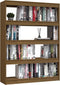 vidaXL - Boekenkast/kamerscherm - 100x30x135,5 - cm - grenenhout - honingbruin