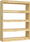 vidaXL - Boekenkast - / - kamerscherm - 100x30x135,5 - cm - massief - grenenhout