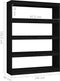 vidaXL - Boekenkast/kamerscherm - 100x30x135,5 - cm - massief - grenenhout - zwart