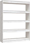 vidaXL - Boekenkast/kamerscherm - 100x30x135,5 - cm - massief - grenenhout - wit