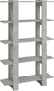 vidaXL - Boekenkast/kamerscherm - 100x30x160 - cm - betongrijs