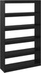 vidaXL - Boekenkast/kamerscherm - 100x30x167,5 - cm - massief - grenenhout - zwart