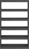 vidaXL - Boekenkast/kamerscherm - 100x30x167,5 - cm - massief - grenenhout - grijs