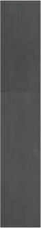 vidaXL - Boekenkast/kamerscherm - 100x30x167,5 - cm - massief - grenenhout - grijs